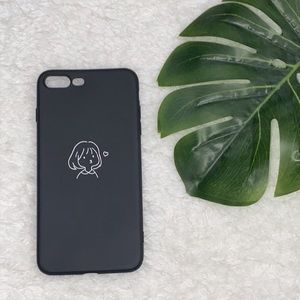 UO Black iPhone 6/7/8 Plus Kiss Cute Girl Case